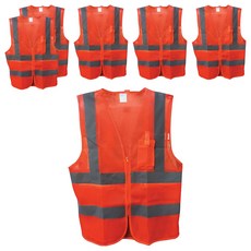 GUARDMAN 現場工作用螢光安全背心, 6個