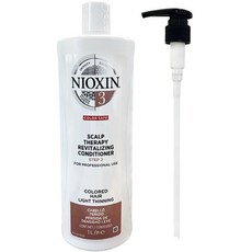 NIOXIN 耐奧森 3D Care System頭皮護理護髮素 第3步驟+按壓器組, 1L, 1入