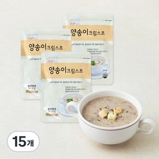 사랑과정성 양송이 크림스프 (냉장), 200g, 15개