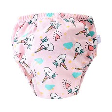 我家寶貝 6層紗寶寶學習褲 吸水成分100%純棉紗布 防水成分100%TPU複合膜, 獨角獸 粉紅色, 1件