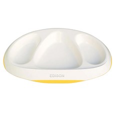 EDISON mama 嬰幼兒學習餐盤 9個月以上, 學習餐盤, 黃色, 1個