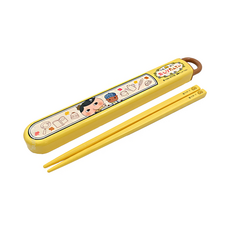 Skater 筷子 附收納盒, 外盒(19.5 x 2.7 x 1.5cm) + 筷子16.5cm, 屁屁偵探, 1組