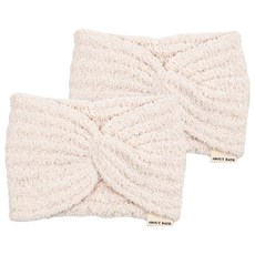 어바웃바쓰 파스텔 세안 헤어밴드 머리띠, 아이보리, 2개