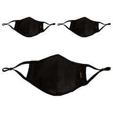 들꽃잠 인견자모 필터 입체마스크, 1개입, 3개, 블랙