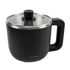 [쿠팡수입] 키체라 휴대용 다용도 전기냄비 멀티쿠커 0.8L, KIC-MC01(블랙)