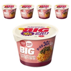 햇반컵반 BIG 김치날치알밥, 263g, 5개