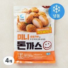 대상 미니 돈까스 (냉동), 600g, 4개