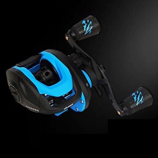 okuma 寶熊釣具 煞雷諾 Serrano 捲線器 10段可調整磁力拋投控制系統, SRN100H-A, 藍色 + 黑色