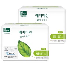 YEJIMIIN 玥之美人 The Forest維繹絲衛生棉, 14片, 2包, 大型(28cm)