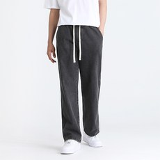 M.N.C 男士大尺碼腰部鬆緊帶棉質寬版牛仔褲 MDIP499WN