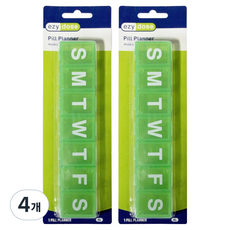 ezydose 7日長條藥盒 特大 隨機出貨, 4個