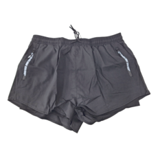 Resheir 瑞莎尔 雙層寬鬆兩用沙灘泳褲 4XL, 經典黑