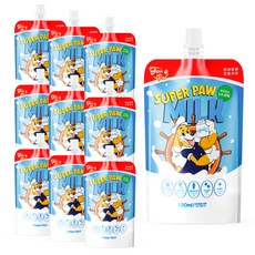 슈퍼포우 강아지 고양이 우유 펫밀크, 우유맛, 180ml, 10개