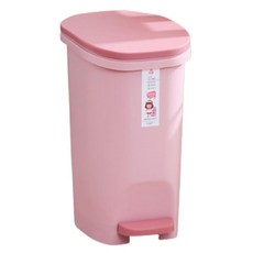 艾莉 緩降垃圾桶, 腳踏式垃圾桶, 9L, 多色可選, 粉色, 19.5 x 24 x 35cm
