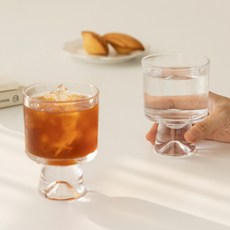 ssueim 造型玻璃高腳杯 260ml, 單色, 2個