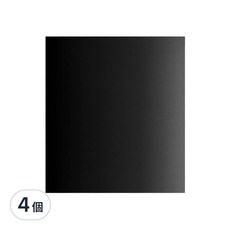 烤肉神器環保不沾燒烤墊，耐高溫，防水防油易清潔，玻璃纖維材質, 黑色, 4個