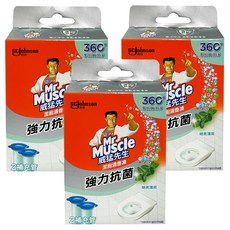 Mr Muscle 威猛先生 潔廁清香凍補充管 強力抗菌 明亮薄荷 2個, 76g, 3盒