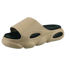 SUPERCOMET 男女通用 恢復足弓支撐 無重力緩震拖鞋, 卡其色, 280