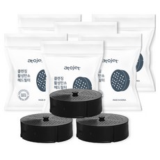 아토젯 ACF 클렌징 활성탄소 샤워기 헤드필터, 6개