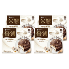 LOTTE 樂天 Moncher 奶油夾心巧克力派 原味, 408g, 4盒