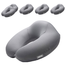 킨톤 여행용 U자 통풍 메모리폼 목쿠션 6p, 그레이