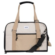 Hidream 寵生幾何 寵物外出托特包, 適用於9kg內寵物, 袋深45cm + 肩帶長87cm + 可調節28cm, 牛乳棕, 1個