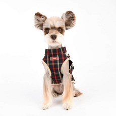 퍼피아 라이프 강아지용 벡스터 아웃도어 하네스 베스트, 블랙, 1개