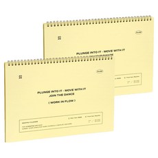 ICONIC 2026 Flow 月計畫 A4 桌曆 300 x 215 x 13 mm, 01 奶油黃, 2個