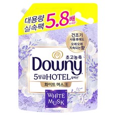 다우니 초고농축 호텔 컬렉션 섬유유연제 화이트 머스크 리필, 4.1L, 1개