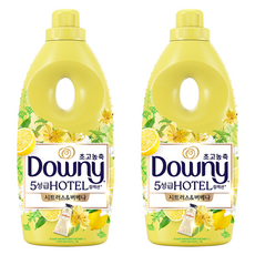 Downy 超高濃縮五星級飯店系列衣物柔軟精 柑橘&馬鞭草 正裝, 1L, 2個