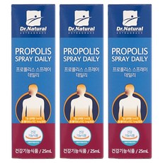 DRNATURAL 프로폴리스 스프레이 데일리, 25ml, 3개