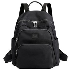 馳豹 大容量雙拉鍊防潑水多隔層尼龍後揹包/雙肩包, 34 x 30 x 15cm, 3089