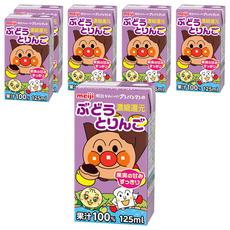 meiji 明治 幼兒混合果汁 葡萄蘋果味, 125ml, 6入