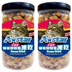 A star 可還原凍乾 貓咪專用 補充蛋白質, 鮪魚, 90g, 2罐