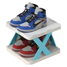 올리웰 다층 신발 정리대, 민트 2단, 1개