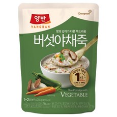양반 버섯 야채죽, 420g, 1개