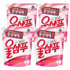 Wool Shampoo 吾香服 升級版 Easy Wash 精緻衣物洗衣精補充包, 2.1L, 4包