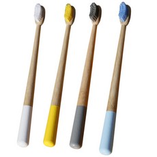 어바웃올리 부드러운 대나무 칫솔 4종 세트, 1세트, 4개입