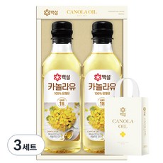 CJ BEKSUL 白雪 芥花籽油禮盒 3號, 3組