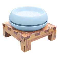 PUMIKZ 波米斯 BAGEL 貓及小型犬用陶瓷防蟻碗, 湖水藍, 1個