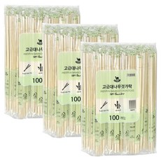 高級竹筷, 3袋, 100入