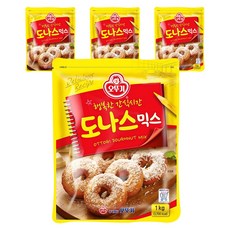 오뚜기 도나스믹스, 1kg, 4개