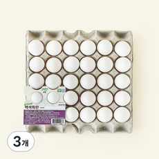 조인 무항생제 인증 백색 특란 1.8kg, 3개, 30구