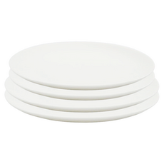 ERATO 日常餐盤組, 1套, 4件組圓形餐盤, 白色