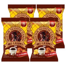 롯데웰푸드 버터 스카치캔디 커피, 157g, 4개