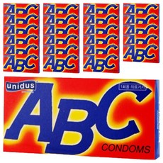 유니더스 에이비씨 콘돔, 10개입, 24개
