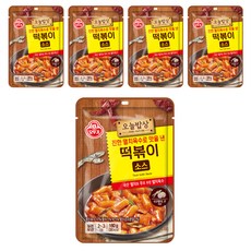 오뚜기 진한 멸치육수로 맛을 낸 떡볶이소스, 180g, 5개