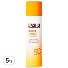 다슈 데일리 라이트핏 선 스프레이 SPF 50+ PA+++, 5개, 150ml