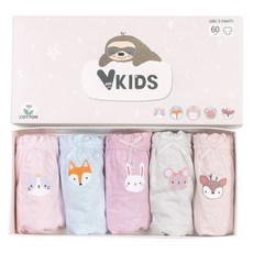VKIDS 女童動漫三角內褲5件組