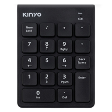 Kinyo 2.4GHz無線數字鍵盤 140 x 85 x 23mm 100g, KBX-05, 1個